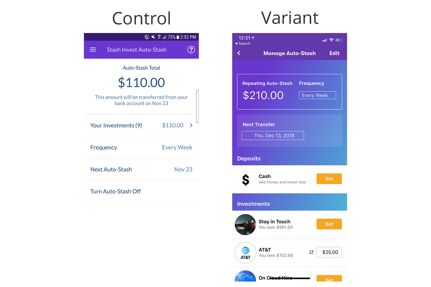 Stash Apptimize Case Study